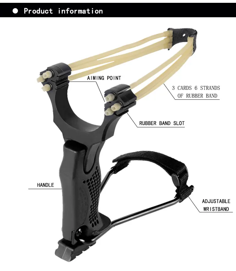 Усовершенствованная профессиональная рыбалка наручные слинга ракета охотничьи рогатки с Heavy Duty запуска полосы катапульта для детей