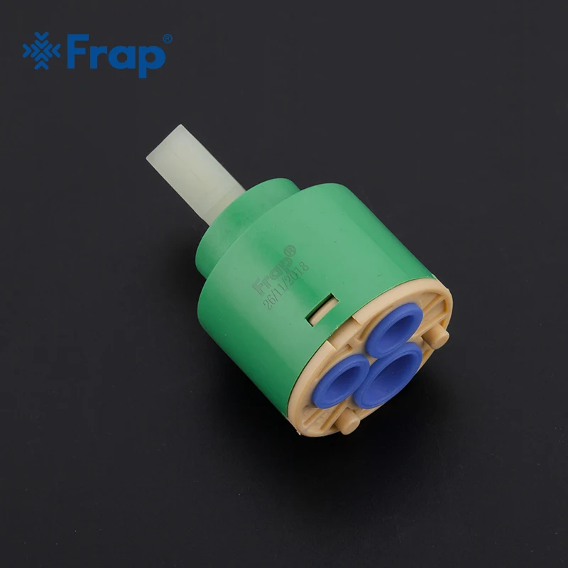 Frap 10pcs 40mm Ceramic Cartridge for Faucet Mixer Low Torque Spindle Free Rotation Flat Base kitchen Faucet Accessories F50-3