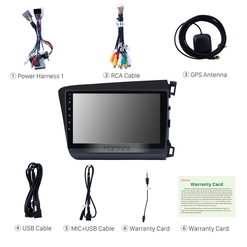 Excellent Harfey Octa Core 4G+32G 9" 1din Android 8.0 Car Multimedia Player For 2012 Honda Civic RHD Bluetooth WiFi 3G/4G GPS Navigation 3 Excellent Harfey Octa Core 4G+32G 9" 1din Android 8.0 Car Multimedia Player For 2012 Honda Civic RHD Bluetooth WiFi 3G/4G GPS Navigation 3