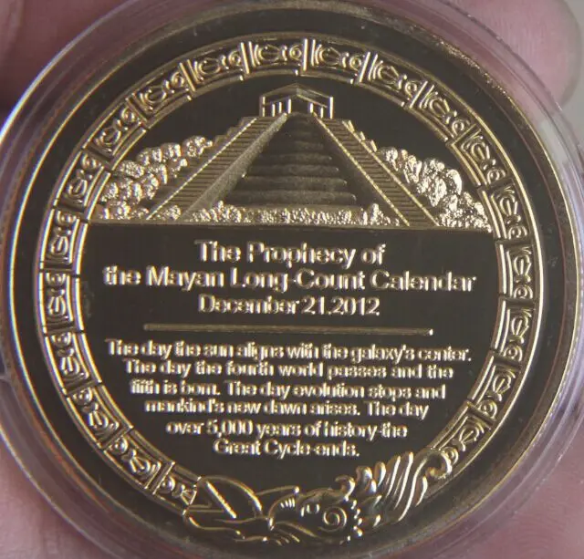 40MM maya aztec Souvenir Coin 2012 medal gold plated | Дом и сад
