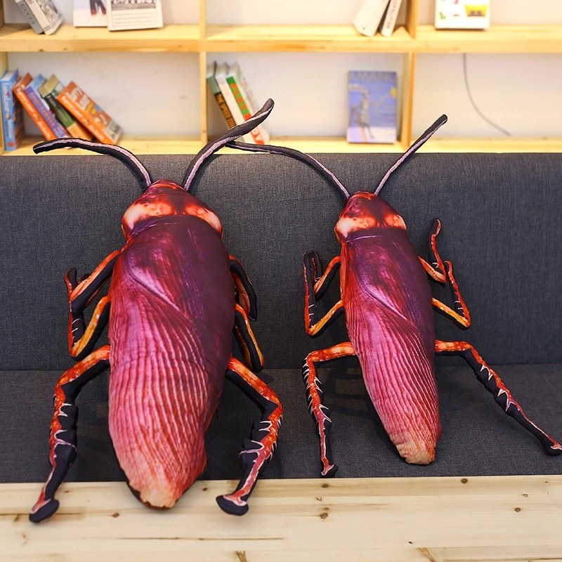 Candice guo plush toy stuffed doll cartoon funny roach cockroach blackbeetle creative pillow cushion birthday gift present 1pc | Игрушки и