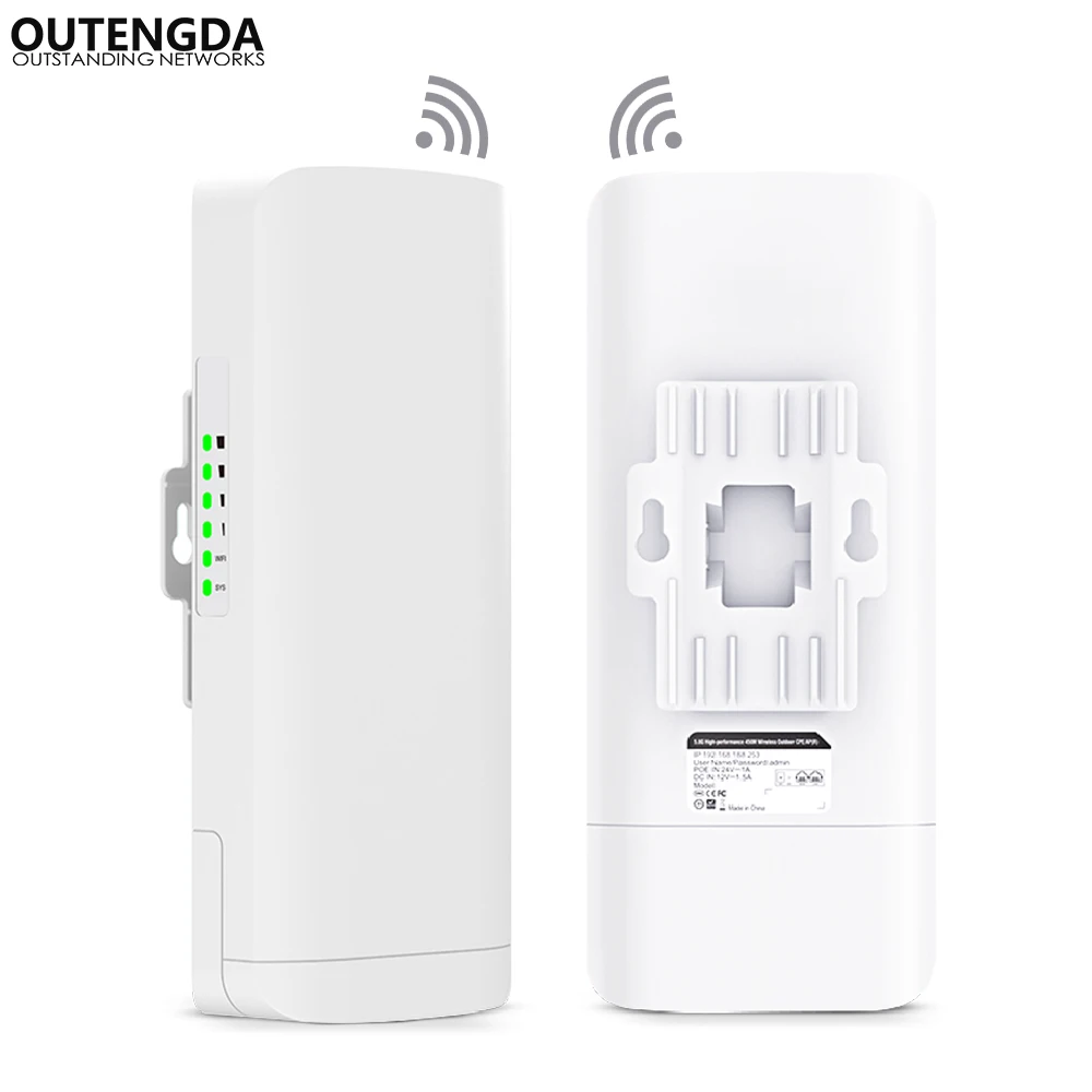 

Wireless WIFI Router Outdoor AP CPE WIFI Repeater 1000mW Long Range 3KM 300Mbps WiFi Bridge Support OpenWRT&PoE