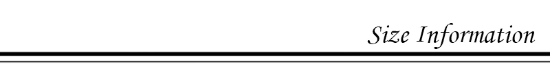 SIZE INFORMATION(10)