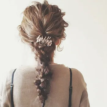 

Women Hollow Bowknot Hair Combs Metal Gold Silver Color Tassel Hairpin Hair Accessories Geometric Irregular Hairgrip Hot Sale