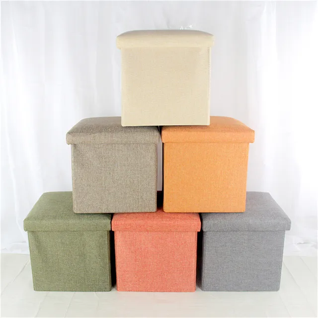 multifunctional storage box linen shoe changing sofa folding cloth toy storage boxes storage stool organizer home - Toy Storage Boxes multifunctional storage box linen shoe changing sofa folding cloth toy storage boxes storage stool organizer home - Toy Storage Boxes