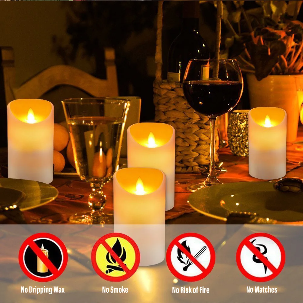 Smart Remote Control Candle LED Light
