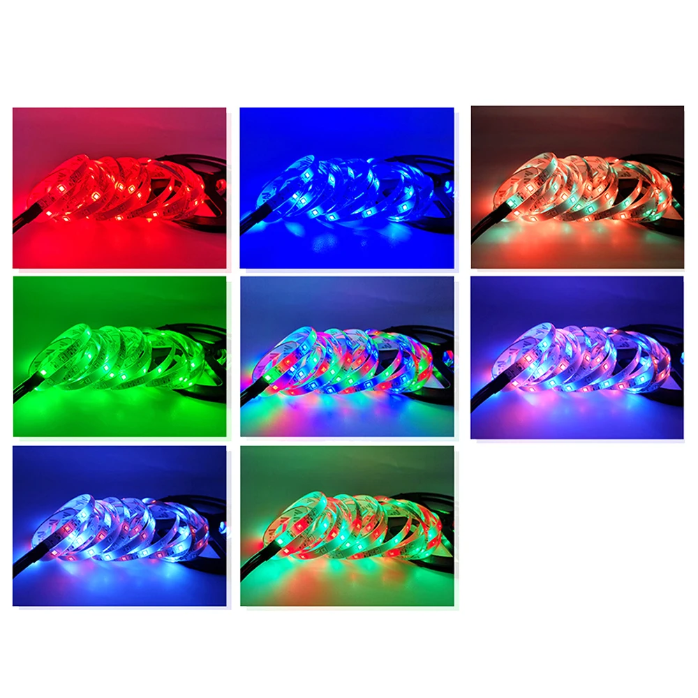 500 см Φ светильник RGB водонепроницаемая светодиодная лента 24 Key Remote Controller Strip Lamp TV