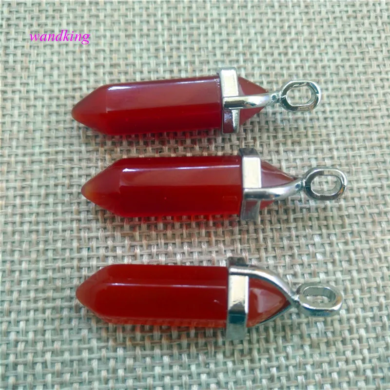 

natural red Agate quartz crystal pendant