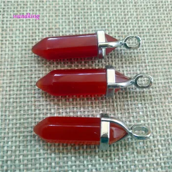 

natural red Agate quartz crystal pendant