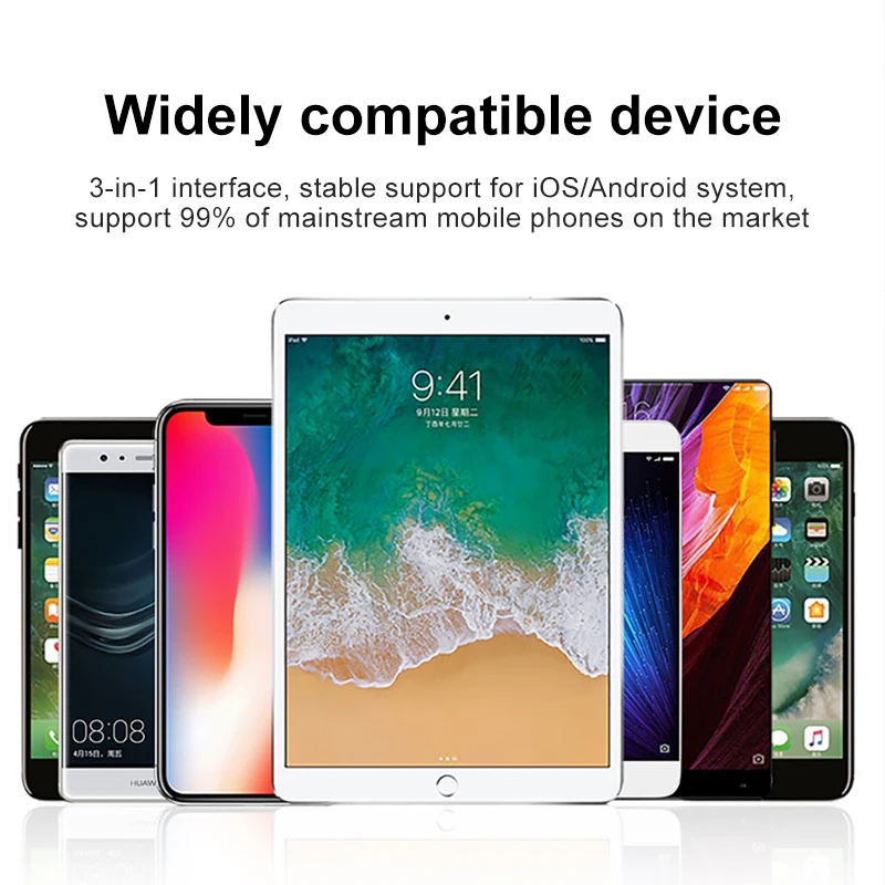 ! ACCEZZ USB зарядный кабель 3 в 1 8 Pin для iPhone X XS MAX XR 7 Plus Micro Type C Android Мобильный шнур Samsung