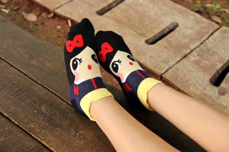 Женские милые объемные носки принцессы с объемным рисунком; милые повседневные женские носки; meias