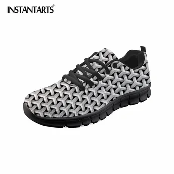 

INSTANTARTS Breathable Mesh Men Casual Shoes New 2018 Fashion Men Shoes Soft Spring Summer Footwear For Male Plus Size Sneakers