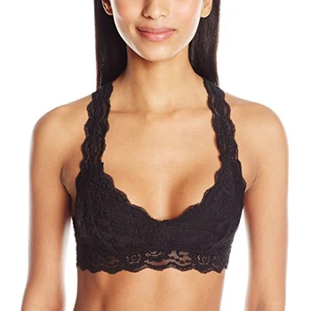 

Full Lace Cover Sexy Black & White Soft Triangle Bra Brief Set Women Hollow Translucent bra Camisole and Panty Set Size M/L H274
