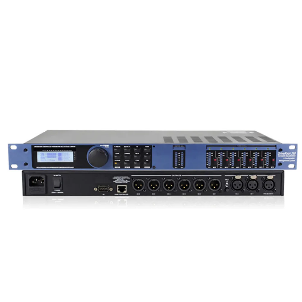 

260 Digital Audio Processor 3 In 6 Out Professional Stage Advanced Crossover Effect Processor
