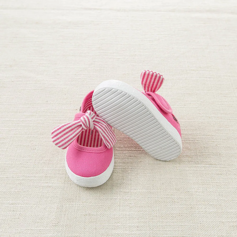 DB4719  Dave & Bella baby spring  new striped canvas shoes blue pink rose casual shoes  4 colors