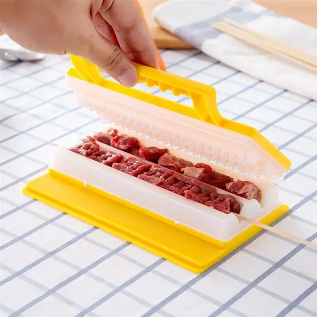 1Pc Creative Bbq Kebab Maker Egységes Hasági Szálítógagos Gyors Nyárs Könnyű Szerszámok Kültéri Konyhai Szerszámokhoz - Image 2