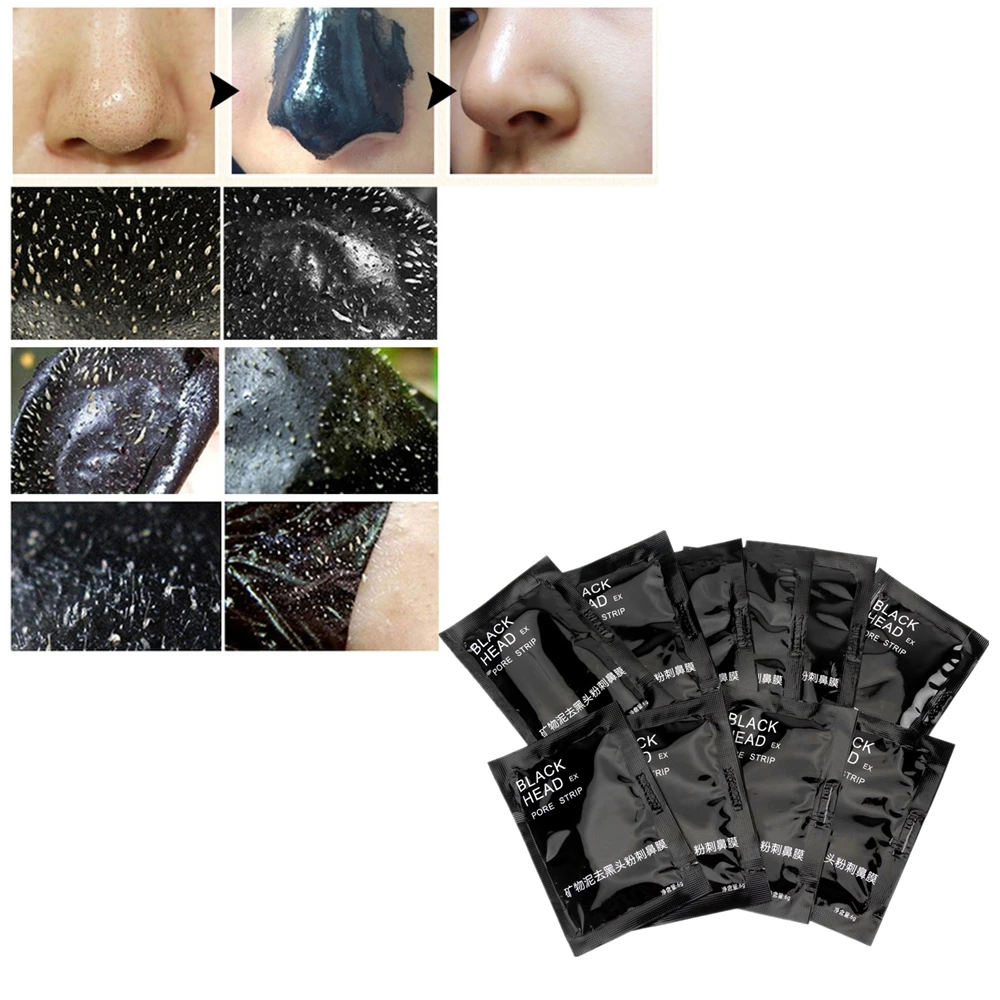 

DISAAR Black Mask Nose Strips Blackhead Remover Acne Treatment Peeling Mask for Face Masks Pore Strips Anti Black Head Mask 1Pcs