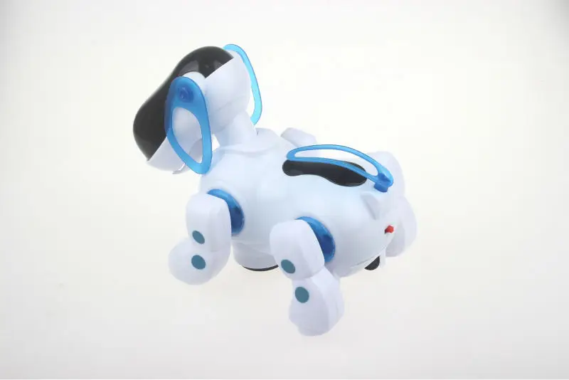 Электронный Робот собака прекрасная музыка блеск Интеллектуальный робот прогулки собака щенок Действие игрушки Pet дети ребенка с музыкой