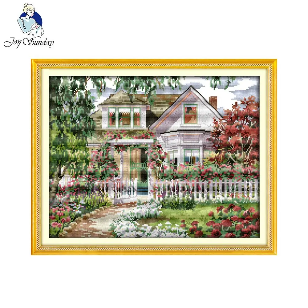 Joy Sunday Garden Villa набор для рукоделия сделай сам наборы вышивки крестиком Распродажа