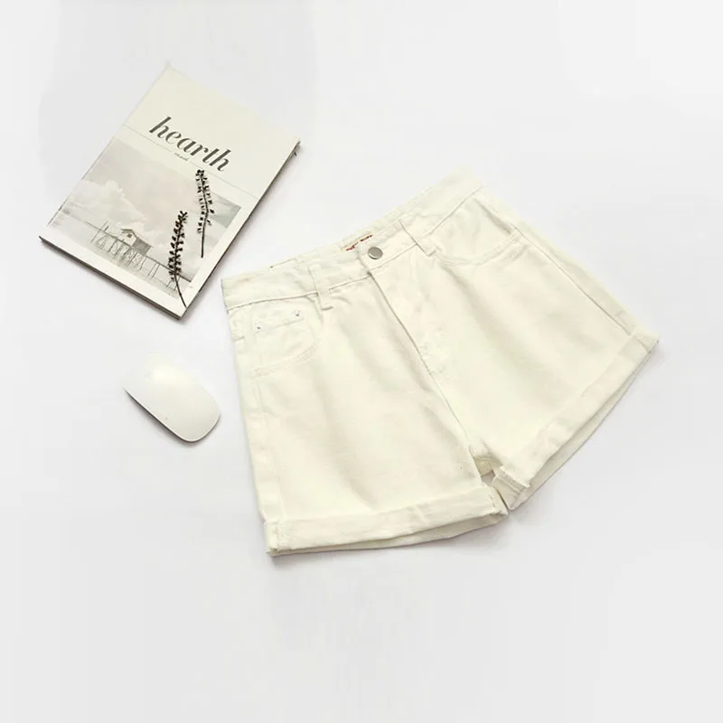 Модные женские короткие джинсовые шорты RG летние с высокой талией повседневные