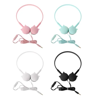 

Face Cat Headset Headband Big Headphone For iPhone Android Phone Huawei Xiaomi MP3