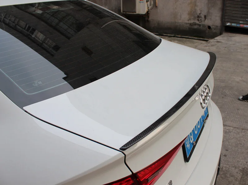 Автомобильный стиль для Audi A3 седан спойлер A3 S3 углеродное волокно задний спойлер багажник крыло стекло черная отделка 2013 для A3