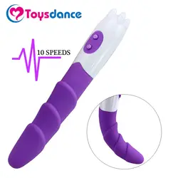 Силиконовый вибратор секс-игрушка для женщины вибрирующий пенис 10 скоростей анальный фаллоимитатор вибраторы взрослые игрушки Анальный