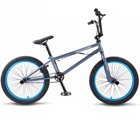 gray Wolf's fang, 20 дюймов, BMX, стальная рама, производительность, велосипед, фиолетовый/красный, шина, велосипед для шоу, трюк, Акробатический велосипед, задний, модный уличный велосипед - Цвет: gray