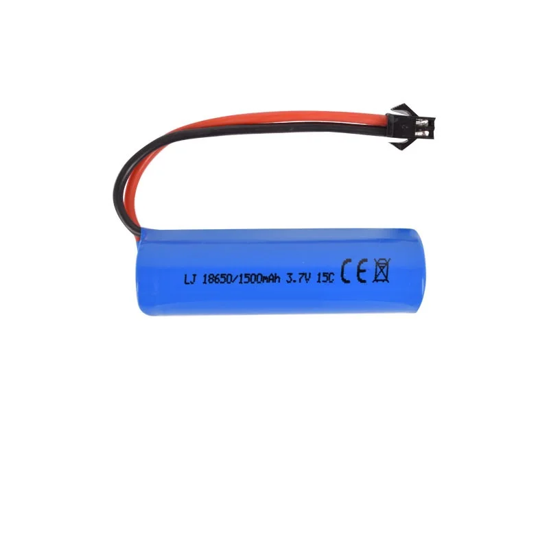 3,7 V 1500mAh 15c Lipo батарея дистанционного управления вертолет/Самолеты/автомобильный аккумулятор 3,7 v 18650 цилиндрическая Lipo батарея SM plug - Цвет: Белый