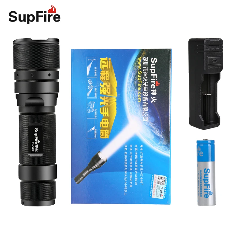 

Zoom Flashlight F3 XPE Tactical LED Torch Light Supfire Police Flash Light for Fenix Sofirn Convoy Nitecore Zoom Lantern S129