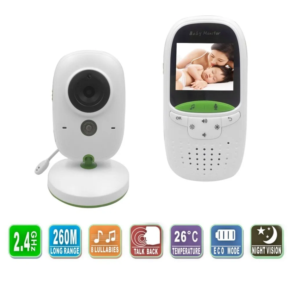 

VB602 2.0 Inch Color LCD Portable Wireless Digital Baby Monitor Multiple Languages Support Automatic Night Vision