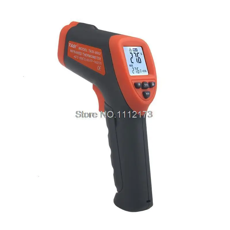 

Brand New IR Thermometer TASI-8602 LCD display non contact Digital infrared thermometer with laser -42C~550C degree