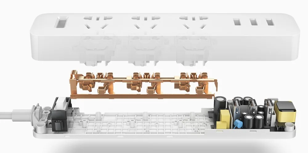Оригинал Xiaomi розетка 3 USB разъем расширения с розеткой AU стандартный в наличии|socket