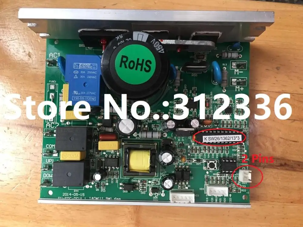 

Free Shipping 220V 2Pins Motor Controller drive plate power plate single board computer OMA treadmill control circuit board