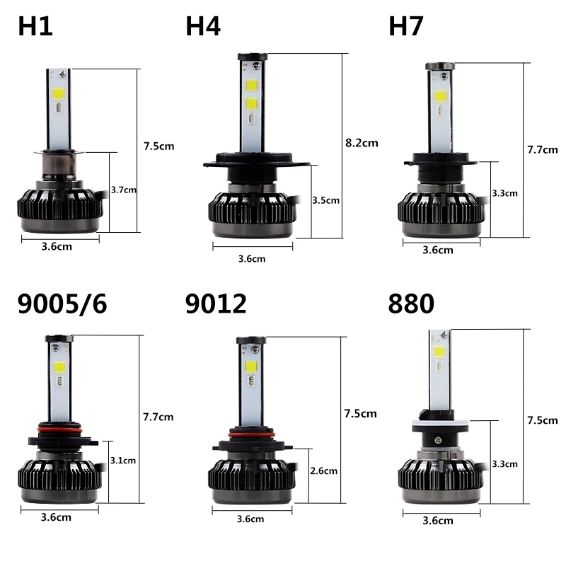 Elglux автомобиля RGB светодиодный фар H1 H3 H4 H7 H8/H11 9005 9006 880 9012 5202 светодиодный лампы приложение Bluetooth Управление многоцветные 50 Вт 10800LM