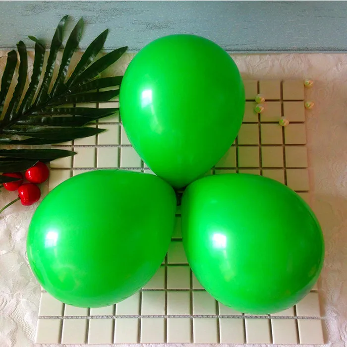 10 шт 12 дюймов прозрачный шар прозрачный воздушный шар из латекса Свадебные украшения надувные гелиевый воздух шары Happy День рождения воздушные шары - Цвет: 2.2g Matte D37 Green