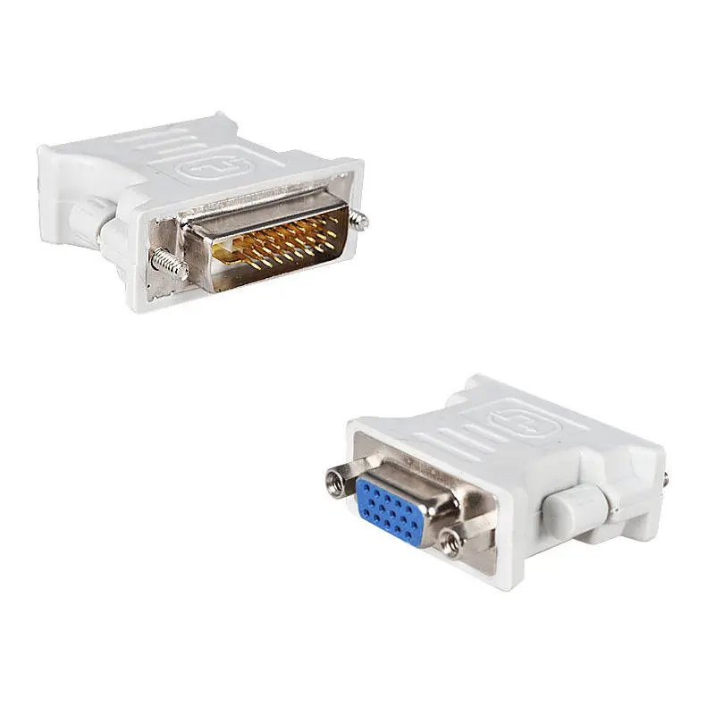 15 шт./лот+ с DVI на VGA разъем/24+ 5 Pin M DVI-I до 15 Pin VGA F адаптер для HDTV