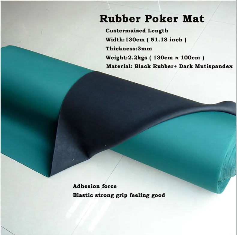 

1Metre Rubber Mat Width 130cm Length can be Customized Poker Game Coloth Casino Layout