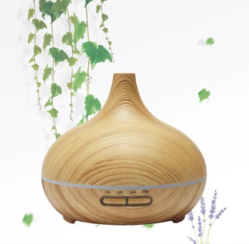 

VVPEC 300ml Classical Wood Grain Essential Oil Aroma Diffuser Ultrasonic Humidifier For Home Office
