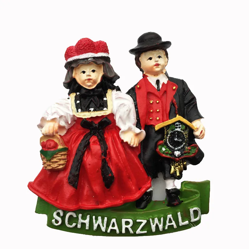 Lychee Life 3D немецкий Schwarzwald пара магниты на холодильник магнитная наклейка украшение дома сувениры для путешествий