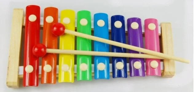 Exempt postage, wooden music toys, children's toys, eight steel xylophone, seven color xylophone Exempt postage, wooden music toys, children's toys, eight steel xylophone, seven color xylophone