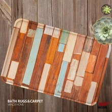 [MIAOJI] Ретро архаичная искусственная Древесина зерна деревянная доска мягкий коврик для ванной влагопоглощающий коврик нескользящий 40x60 см