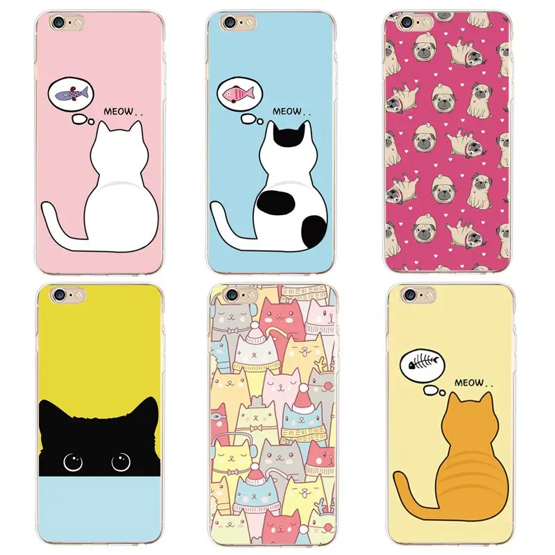 Original Flora Coque Soft Clear TPU Phone Case For iPhone 4/4s 5 5s 6 6plus 7 8plus x Silicone Girl Dog Free Shipping | Мобильные