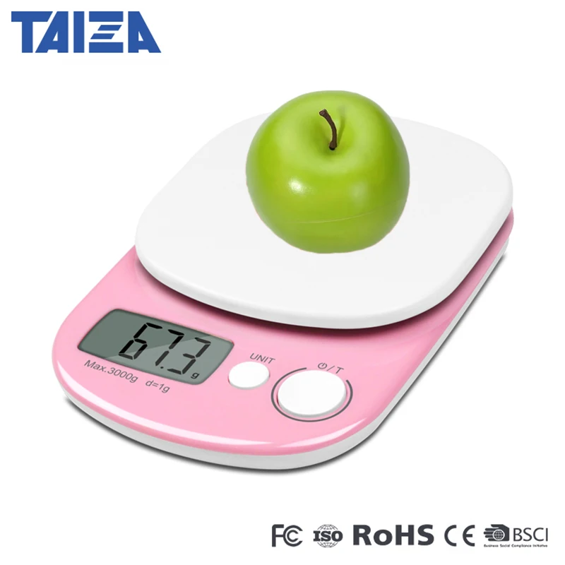 

3kg Electronic Food Kitchen Scale Digital Plastic Weighing scale LCD High Precision Measuring Tools Mini Balance