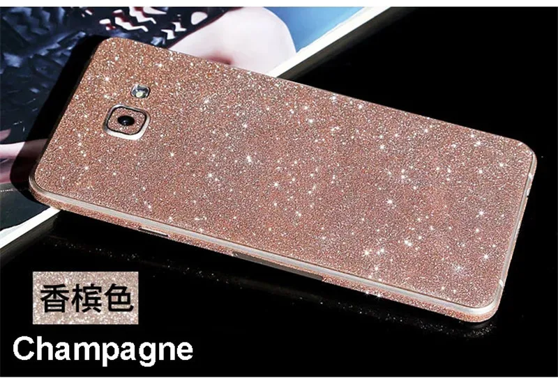 

Bling Shiny Full Body Phone Sticker For Samsung Galaxy J3 2016 Protective Film Glitter Skin Sticker For Galaxy J3 J5 J7 2016