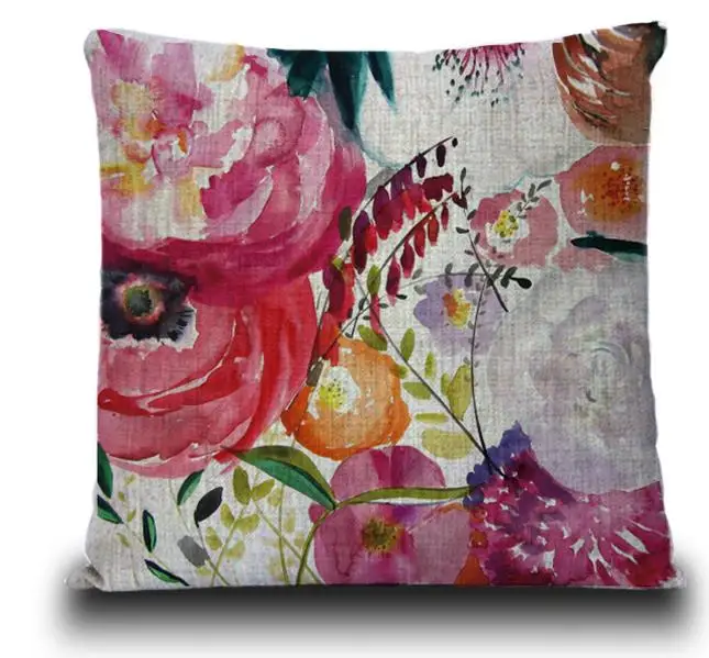 Buy Creative Hand painted Floral pillow covers