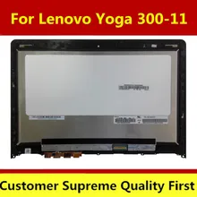 Для lenovo Yoga 300-11 Yoga 300-11IBR YOGA 300-11IBY 80M0007QGE 11,6 ЖК-экран сенсорный дигитайзер в сборе с рамкой