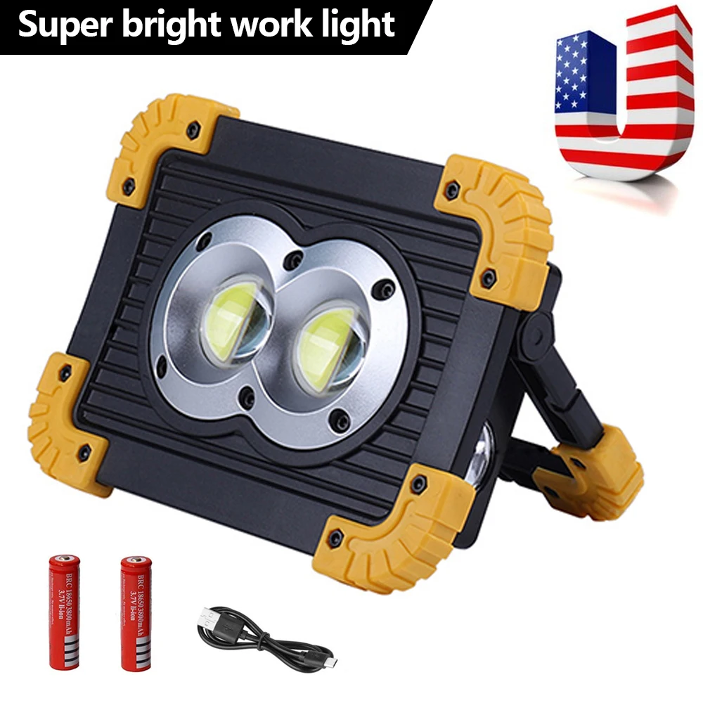 

20W Universal COB LED Rechargeable Work Light Emergency Lamp for Car overhaul USB Charging Portable Power Bank Searchlight