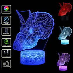 7 цветов сенсорный выключатель Светильник Настольный лава лампа домашний декоративный акрил освещение аниме Ночник подарок 3D