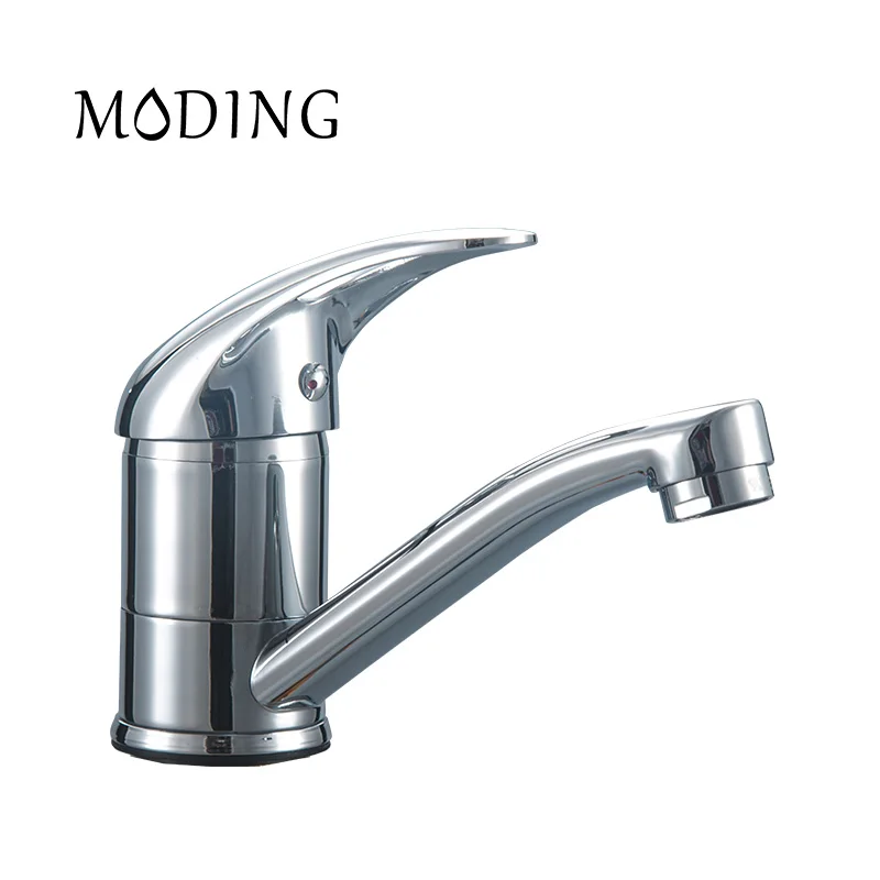 MODING Kitchen Water Tap Faucet Mixer Sink Faucet Heart Handle Bottom Kitchen Z type Sink Faucet